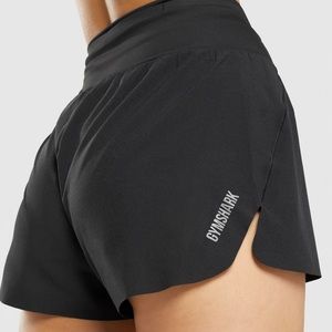 NWT GYMSHARK SPEED SHORTS / BLACK / SIZE XS